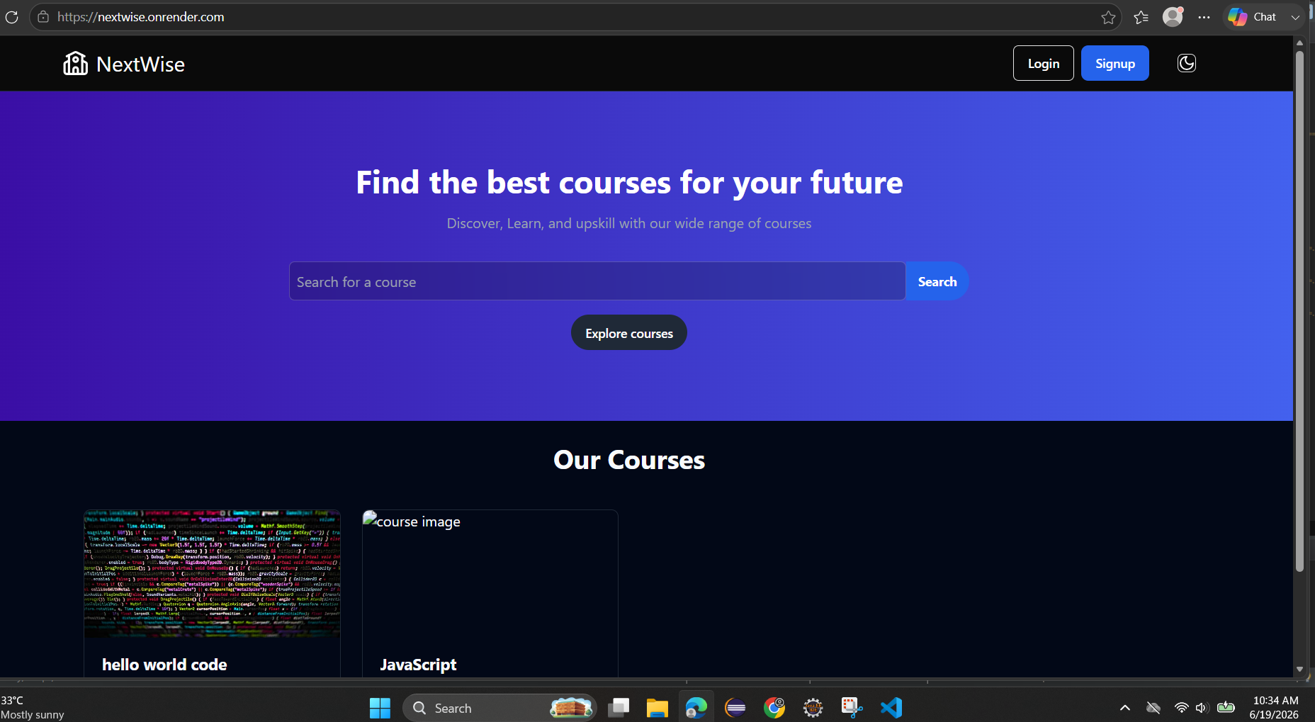 Nextwise platform screenshot